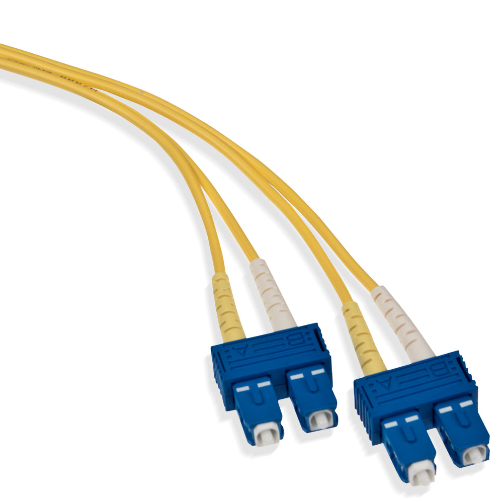 Leviton UPDSC-S05 | Economy Patch Cord, 9/125 um Single-Mode OS2, OFNR Duplex, SC-SC, 5m