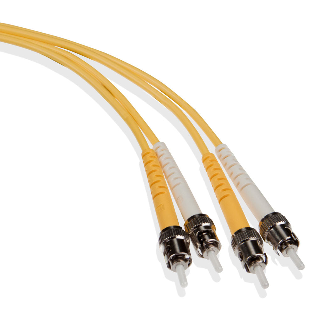 Leviton UPDST-S01 | Economy Patch Cord, 9/125 um Single-Mode OS2, OFNR Duplex, ST-ST, 1m