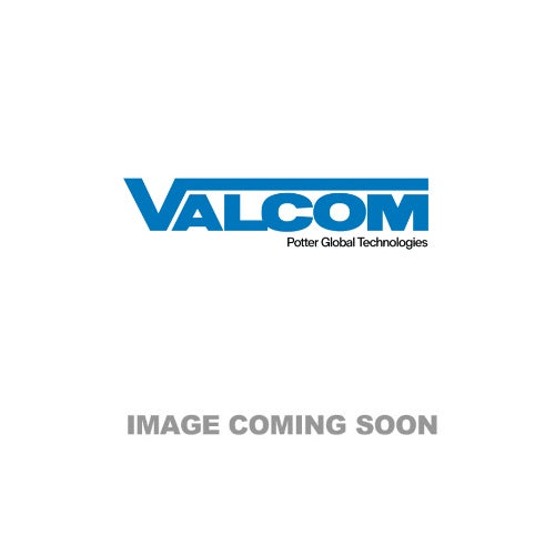 Valcom V-A2412B-MD | 12-Inch Round Clock Module, Black, Surface Mount, 24 VAC/VDC