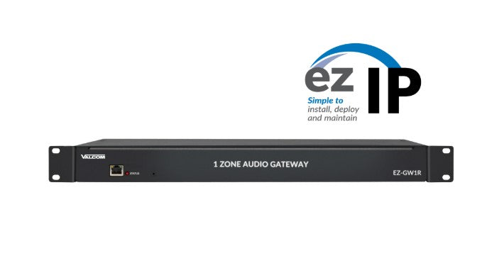 Valcom EZ-GW1R | ezIP Gateway Audio Port, Network - Single Port, Rack Mount