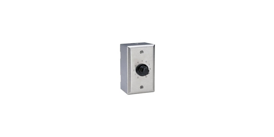 Valcom V-1092 | Attenuator Volume Control, Wall Mount, for Volume Control for Network Speakers, WxHxD, 2.75 x 4.5 x 2.0 in.
