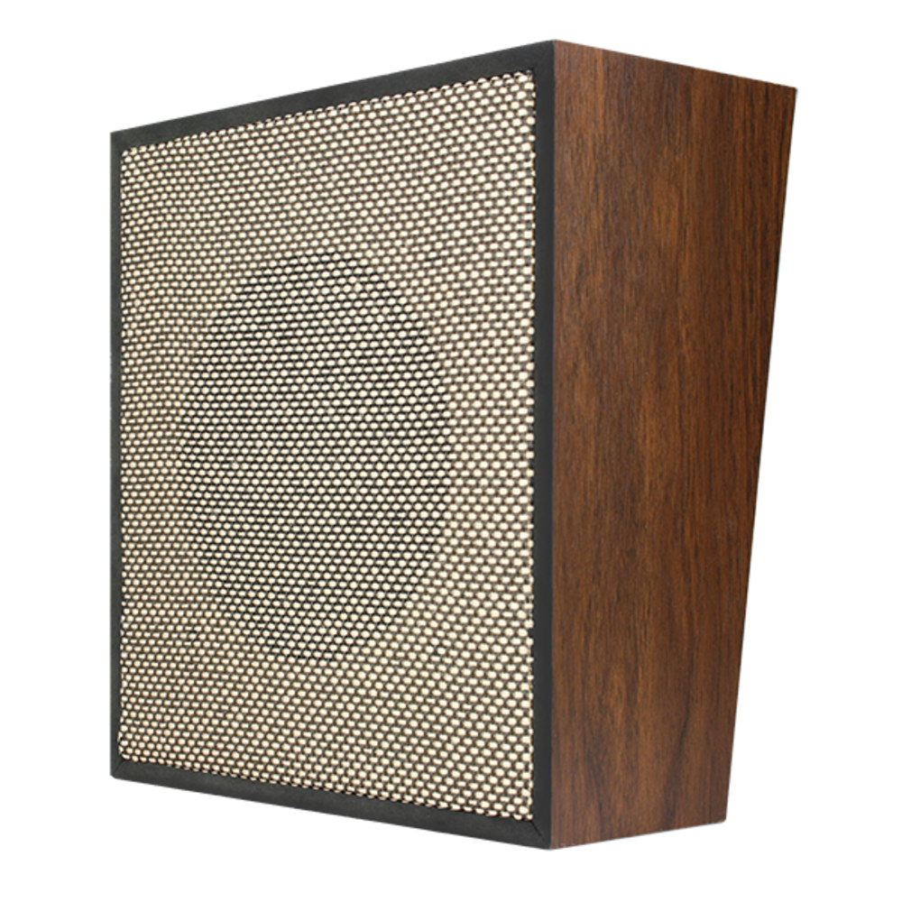 Valcom V-1222 | Dual-Input Woodgrain Wall Speaker (Weave Finish)