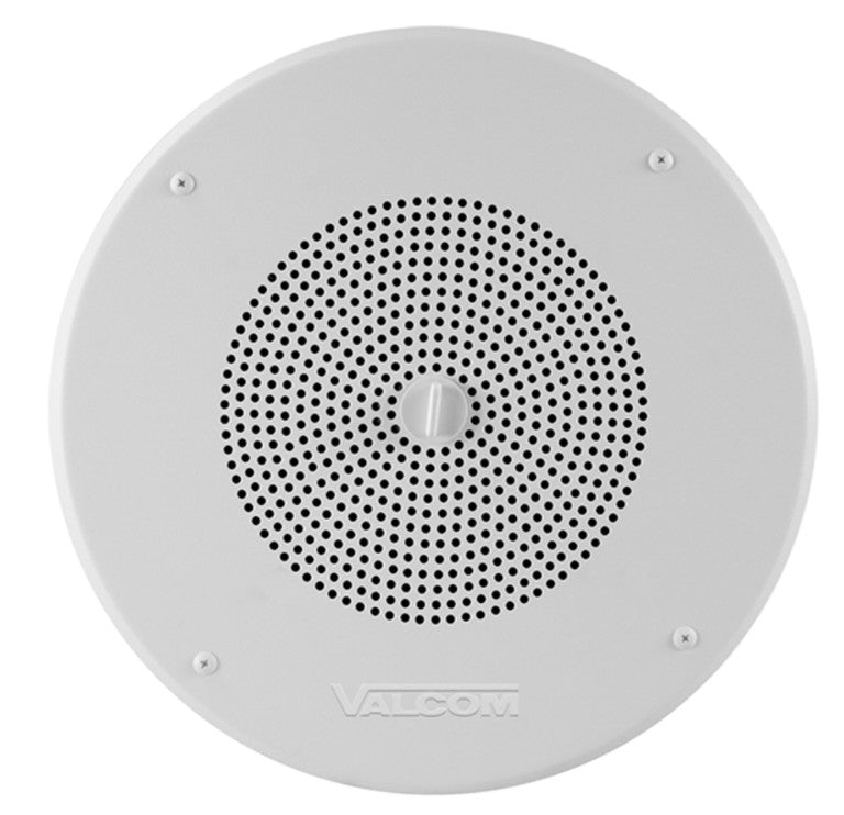 Valcom V-1420 | Signature Series High-Fidelity Round Ceiling Speaker, 8-Inch, One-Way