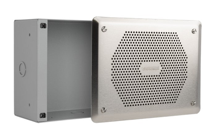 Valcom V-9805 | Vandal Resistant Enclosure and Faceplate, Stainless Steel