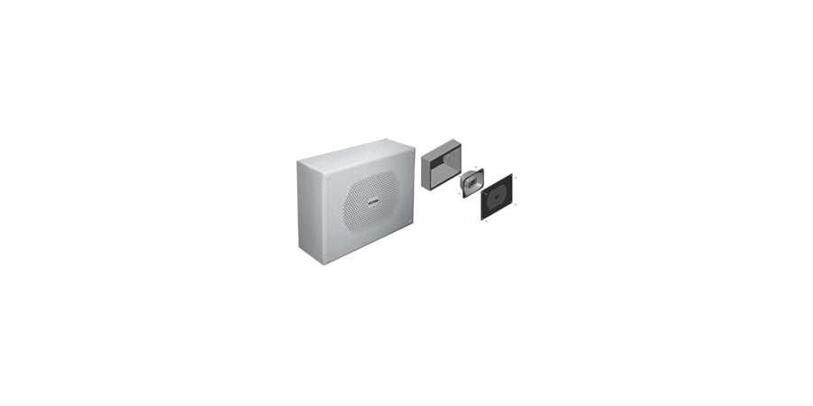 Valcom V-9880 | Vandal Resistant Horn, > 600 Ohm, 4 W, Indoor, Surface Mount, 24 VDC, -10 dB, 400 Hz to 10 kHz, Gray