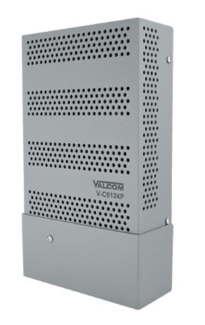 Valcom V-C6124P | Positive DC Power Supply, 110 VAC, 24 VDC, Wall Mount, 6A, 165W