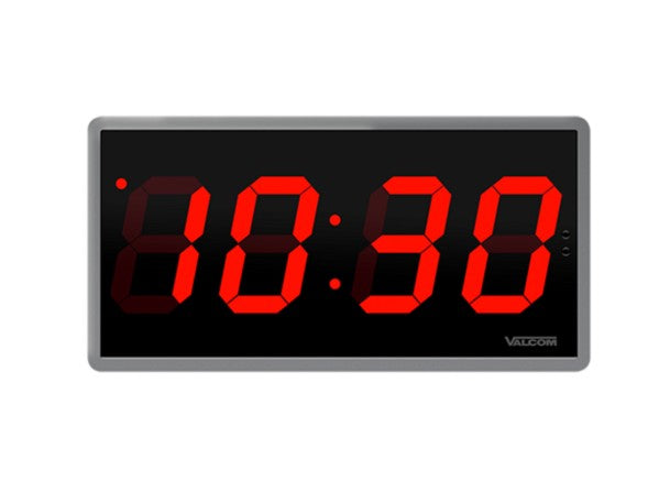 Valcom V-DW11040B | Digital Clock, 4-Inch, 4-Digits, Wireless, 110V
