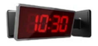 Valcom V-DW2425B | 2.5" Wireless Digital Clock 24V