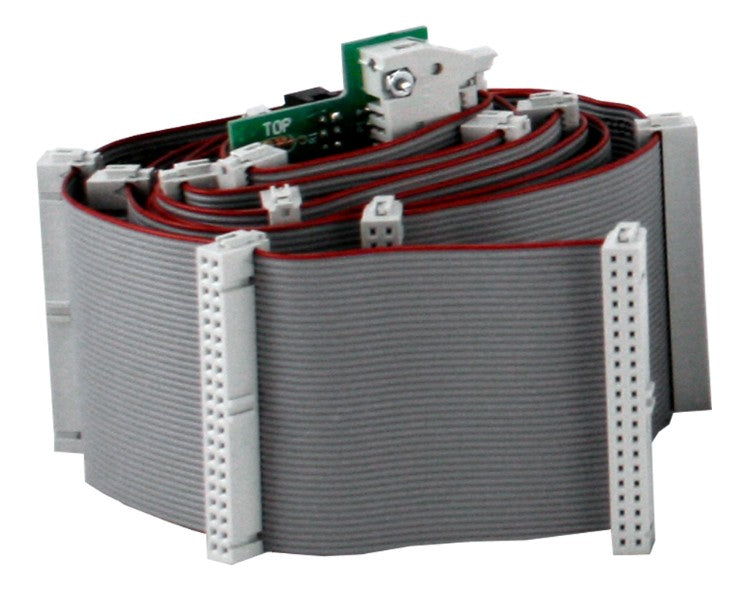 Valcom VC40R-16T | 40-Pin Ribbon Cable with 16 Connectors, Includes Backplane Terminator