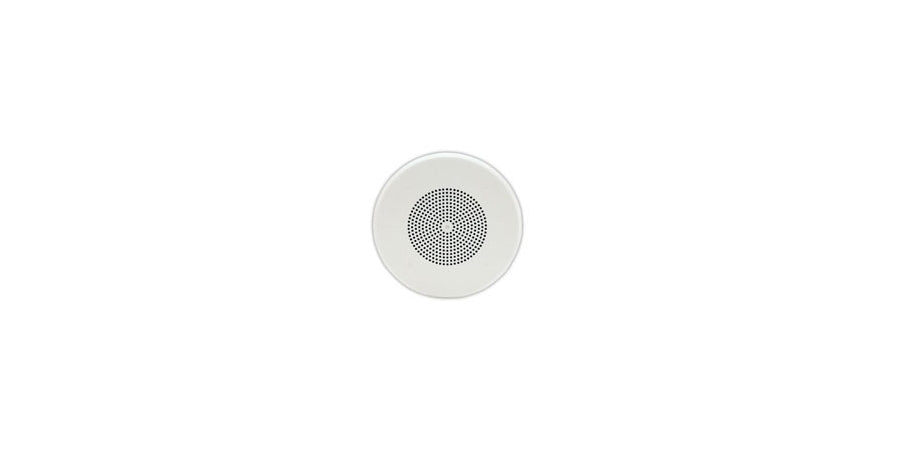 Valcom VIP-120A-IC-V4 | Round Ceiling Speaker, 45 Ohm, Indoor, IP, One Way Paging Speaker, RJ45, White, Ceiling-mount Mount, Steel