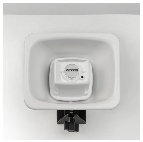 Valcom VIP-480AL-W-SA | IP FlexHorn, With Long Line Extender, One-Way, White, Intrado OneAlert