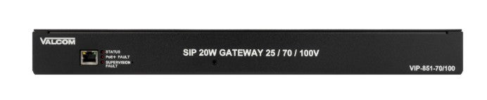 Valcom VIP-851-70/100 | SIP 20-Watt Gateway 25/70/100 V