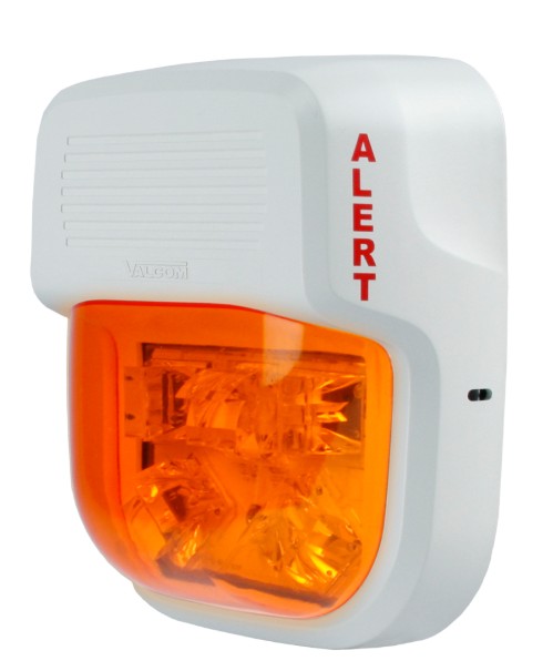 Valcom VIP-998-AM-SA | IP/SIP Strobe Alert, Amber, Intrado OneAlert
