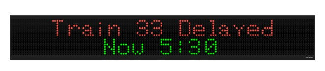 Valcom VL590-RG | Outdoor LED Sign, 80-Inch Wide