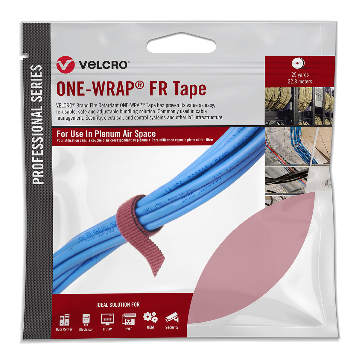 Velcro Companies 30994 | Cable Tie, Cranberry
