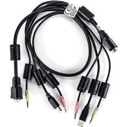 Vertiv CBL0086 Vertiv Avocent Usb Keyboard And Mouse, Dvi-d Video And Audio Cable, 3 Ft.
