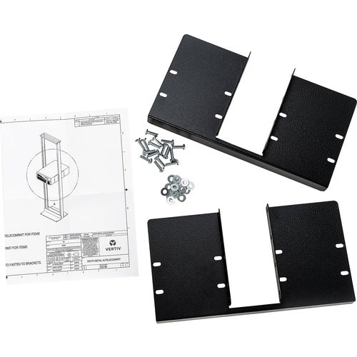 Vertiv 4UTELECOMRKIT | Vertiv Liebert Rack Mount Brackets - 4U Shelf Support | GXT5 UPS 5/6 8/10kVA - Supports Rack-Based Equipment