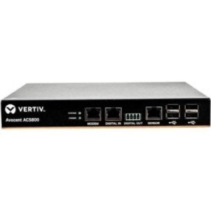 Vertiv ACS802MEAC-400 Vertiv Avocent Acs 800 2-port Serial Console Server With External Ac Power Supply, Analog Modem, Compact Chassis