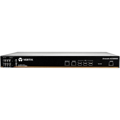 Vertiv ACS8048MDDC-400 | 48-Port ACS8000 Console System with dual DC Power Supply and analog modem, non-TAA - 48 x RJ45 Serial Ports