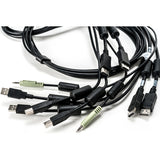 Vertiv CBL0108 | Vertiv Avocent Dual USB Keyboard and Mouse, Dual DisplayPort and Audio Cable, 6 ft.
