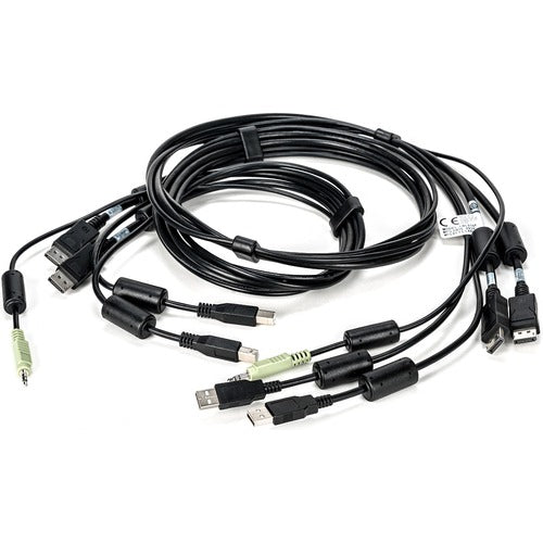 Vertiv CBL0108 | Vertiv Avocent Dual USB Keyboard and Mouse, Dual DisplayPort and Audio Cable, 6 ft.