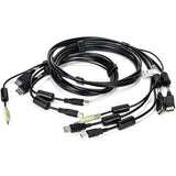 Vertiv CBL0108 | Vertiv Avocent Dual USB Keyboard and Mouse, Dual DisplayPort and Audio Cable, 6 ft.