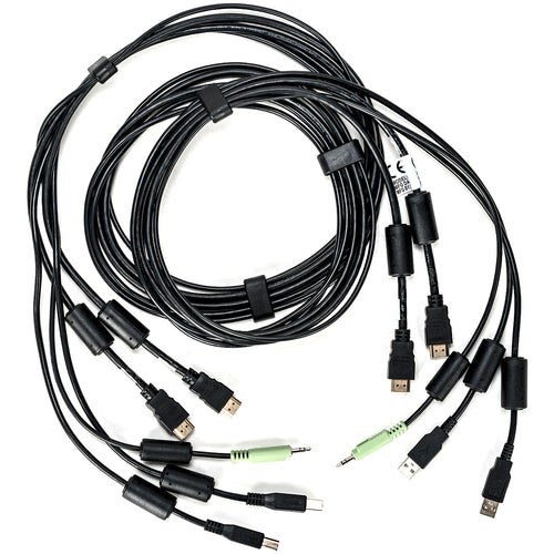 Vertiv CBL0116 | Vertiv Avocent USB Keyboard and Mouse, Dual HDMI and Audio Cable, 6 ft. for Vertiv Avocent SV and SC Series Switches - 6 ft