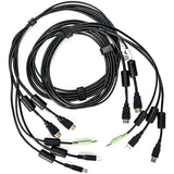 Vertiv CBL0116 | Vertiv Avocent USB Keyboard and Mouse, Dual HDMI and Audio Cable, 6 ft. for Vertiv Avocent SV and SC Series Switches - 6 ft
