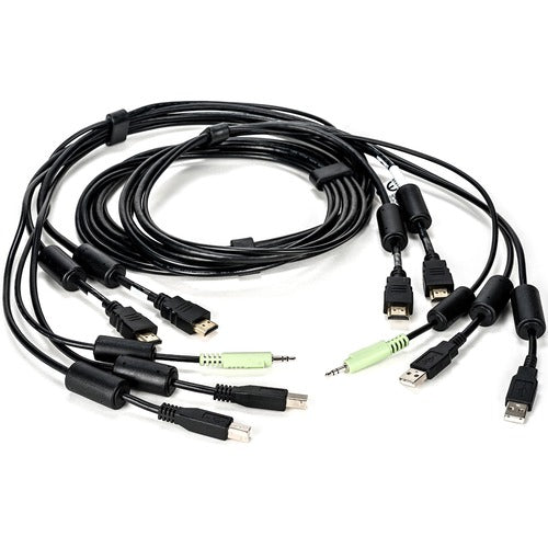 Vertiv CBL0116 | Vertiv Avocent USB Keyboard and Mouse, Dual HDMI and Audio Cable, 6 ft. for Vertiv Avocent SV and SC Series Switches - 6 ft