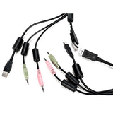 Vertiv CBL0122 | AVOCENT KVM Cable - 6 ft, Single Display, DisplayPort, 1 x USB, 2 x Audio, Standard KVM cable 1-DISPLAYPORT/1-USB/2-AUDIO.