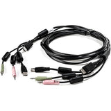 Vertiv CBL0122 | AVOCENT KVM Cable - 6 ft, Single Display, DisplayPort, 1 x USB, 2 x Audio, Standard KVM cable 1-DISPLAYPORT/1-USB/2-AUDIO.