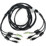 Vertiv CBL0133 | Vertiv Avocent USB Keyboard and Mouse, and Audio Cable, 10 ft. for Vertiv Avocent SV and SC Series Switches - 10 ft