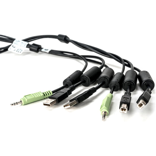 Vertiv CBL0133 | Vertiv Avocent USB Keyboard and Mouse, and Audio Cable, 10 ft. for Vertiv Avocent SV and SC Series Switches - 10 ft