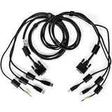 Vertiv CBL0146 | Vertiv Avocent USB Keyboard and Mouse, DVI-D and Audio Cable, 6 ft. with DPP Support for Vertiv Avocent SV and SC Series Switches - 6 ft