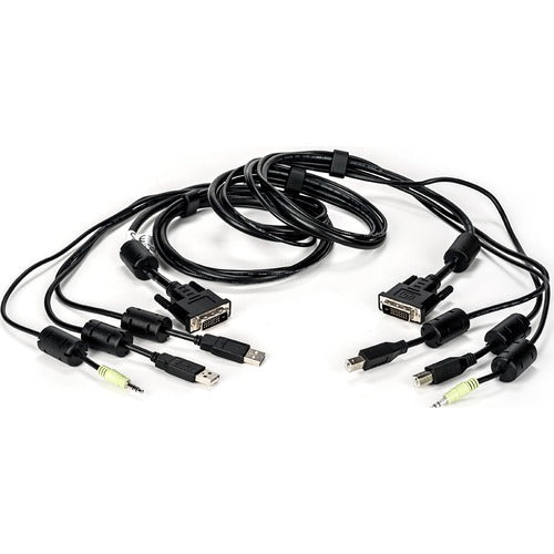 Vertiv CBL0146 | Vertiv Avocent USB Keyboard and Mouse, DVI-D and Audio Cable, 6 ft. with DPP Support for Vertiv Avocent SV and SC Series Switches - 6 ft