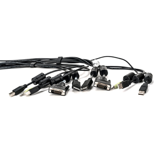 Vertiv CBL0179 | Vertiv Avocent USB Keyboard and Mouse, DisplayPort, DVI-D and Audio Cable, 6 ft. for Vertiv Avocent SV and SC Series Switches - 6 ft