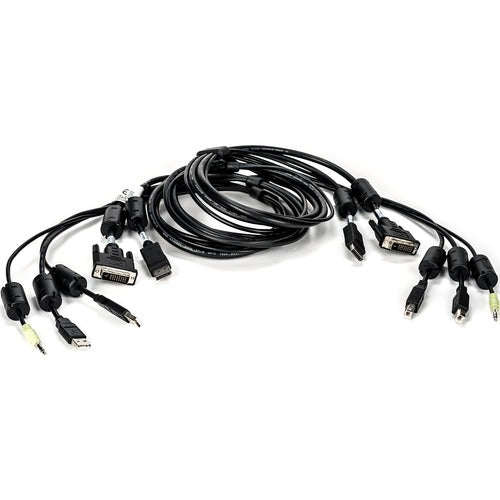 Vertiv CBL0179 | Vertiv Avocent USB Keyboard and Mouse, DisplayPort, DVI-D and Audio Cable, 6 ft. for Vertiv Avocent SV and SC Series Switches - 6 ft