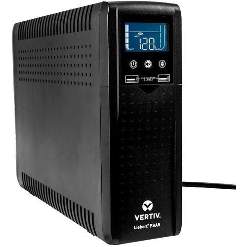Vertiv PSA5-1500MT120 | Vertiv Liebert PSA5 UPS - 1500VA/900W 120V | Line Interactive AVR Tower UPS - Battery Backup and Surge Protection
