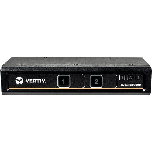Vertiv SC820D-001 | Vertiv Cybex SC800 Secure KVM | 2 Port | Secure Desktop KVM Switch (SC820D-001) - Secure Desktop KVM Switches