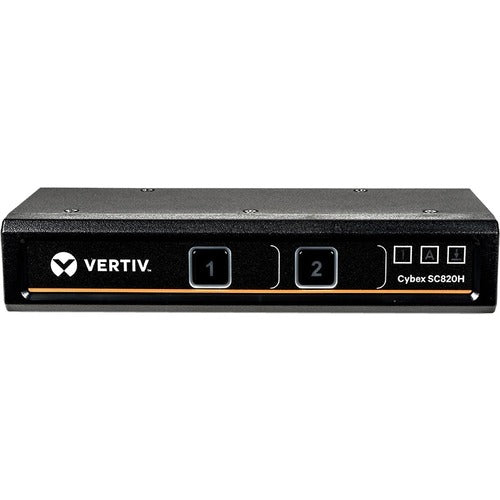 Vertiv SC820H-001 | Cybex SC820H Secure KVM Switch - 2-Port, Single Display, HDMI in, HDMI out, Secure KVM TAA COMPLIANT