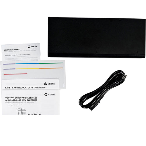 Vertiv SC840D-001 | Vertiv Cybex SC800 Secure Desktop KVM| 4 Port Single-Head| DisplayPort| TAA - 4K UHD | NIAP PP 3.0 Compliant