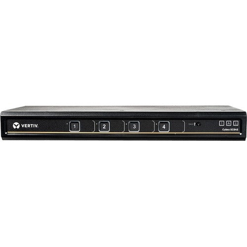 Vertiv SC845-001 | Vertiv Cybex SC800 Secure KVM | 4 Port | Secure Desktop KVM Switch (SC845-001) - Secure Desktop KVM Switches