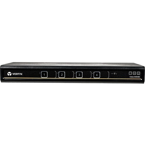 Vertiv SC845D-001 | Vertiv Cybex SC800 Secure KVM | 4 Port | Secure Desktop KVM Switch (SC845D-001) - Secure Desktop KVM Switches