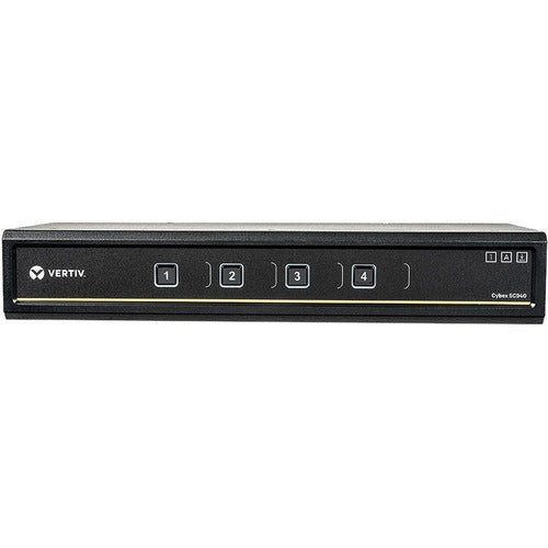 Vertiv SC940-001 | Vertiv Cybex SC900 Secure Desktop KVM Switch| 4 Port Dual-Head| DVI-I| TAA - 4K UHD