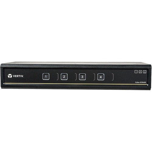 Vertiv SC940D-001 | Vertiv Cybex SC900 Secure Desktop KVM| 4 Port Dual-Head| DisplayPort| TAA - 4K UHD | NIAP PP 3.0 Compliant