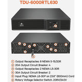 Vertiv TDU-6000RTL630 | Vertiv Liebert TDU - 5050VA/5050W 120VAC|Step Down Transformer/Voltage Converter - 6000VA |2U Rack Tower