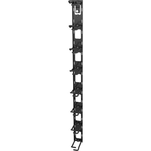 Vertiv VRA1021 | Vertiv Vertical Cable Wire Organizer with 8 Cable Rings - 0U| 2 pcs. (VRA1021) - Black - 2 Pack - 0U Rack Height - Metal