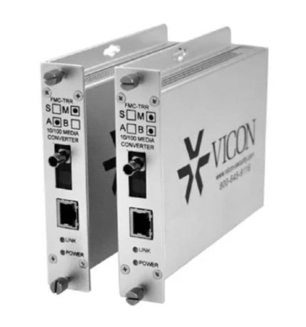 Vicon FMC-TRRM-A | Media Converter, Copper to Fiber, 2-Port, Rack-Mount