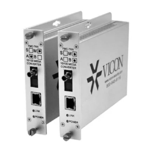 Vicon FMC-TRRM-B | Media Converter, Copper to Fiber, 2-Port, Rack-Mount