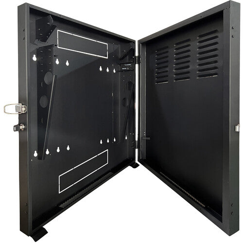 Video Mount Products ERVWC-2U20 | 2 RU Vertical Equipment Wall Cabinet (20" Usable Depth)